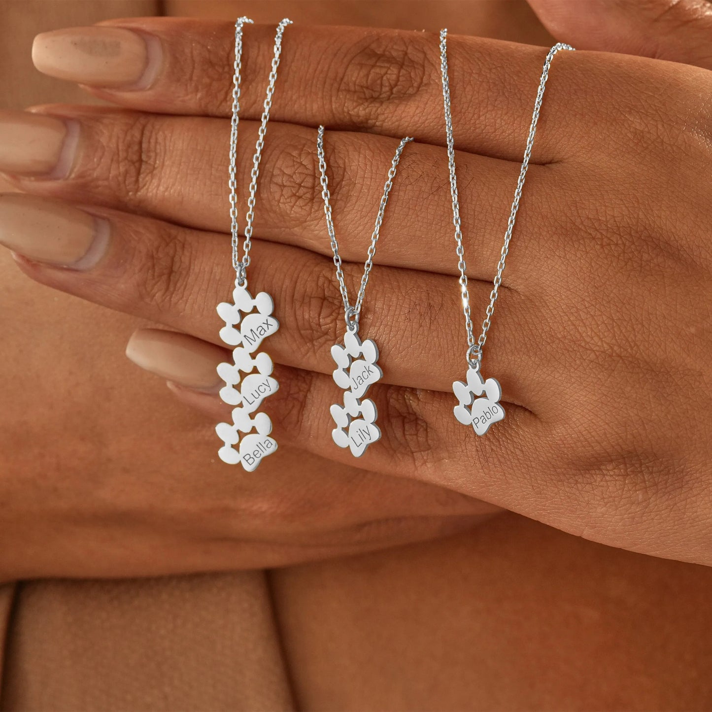 Personalizovaný náhrdelník s tlapkou a jménem